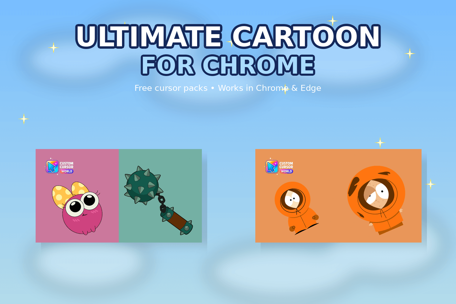 Ultimate Cartoon Cursor Collection for Chrome - Custom cursor collection preview
