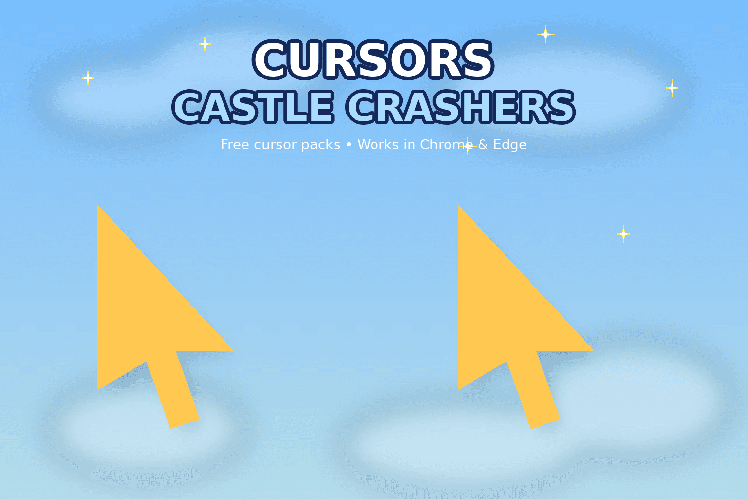 Cursors Castle Crashers - Custom cursor collection preview. Elevate your gaming experience with our Castle Crashers cursors collection!