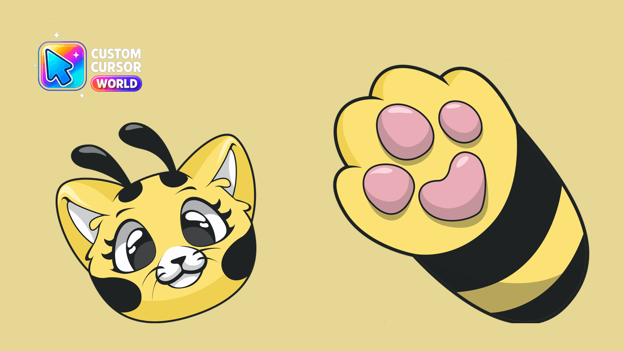 Cursor pack preview: Custom Cat-Bee Cursor Pack