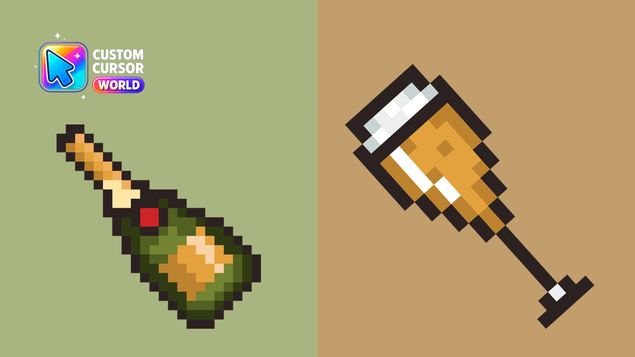 Cursor pack preview: Champagne Cursor Pack for New Year's Eve