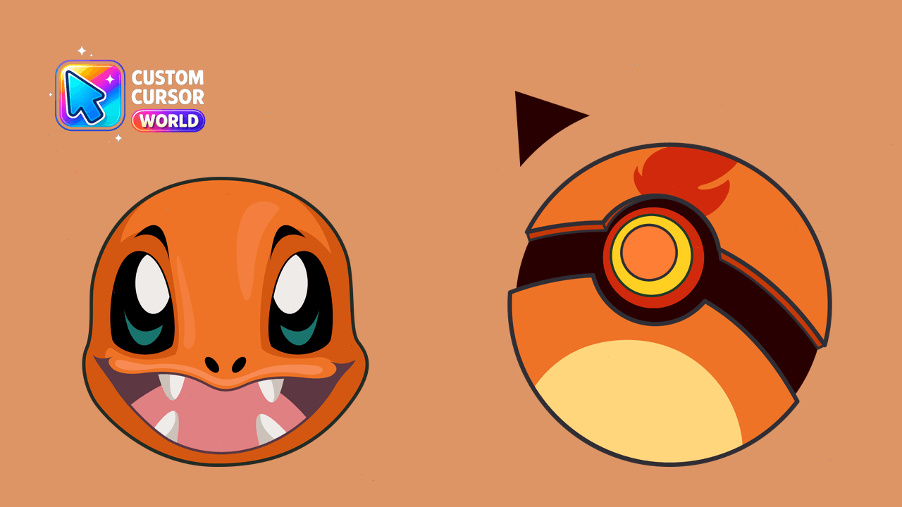 Cursor pack preview: Charmander Custom Cursor Pack