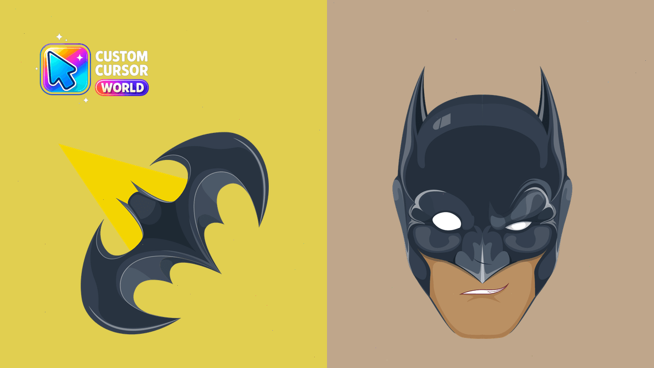 Cursor pack preview: Batman Custom Cursor Pack for Chrome