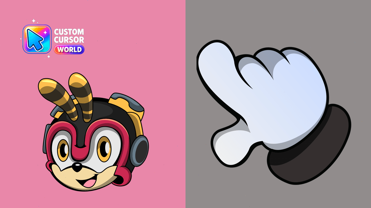 Hyperactive Charmy Bee Cursor Pack - Custom cursor pack preview image showing 2 cursors