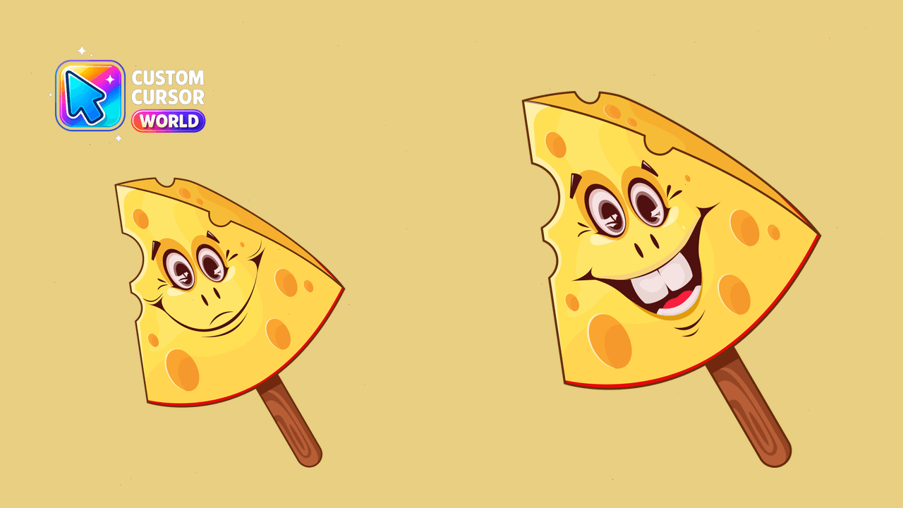 Cursor pack preview: Cheese Cursor Pack for Chrome & Edge
