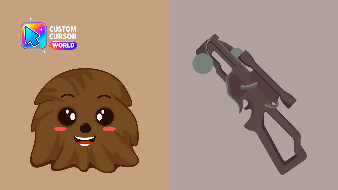 Cursor pack preview: Chewbacca Custom Cursor Pack for Browsers