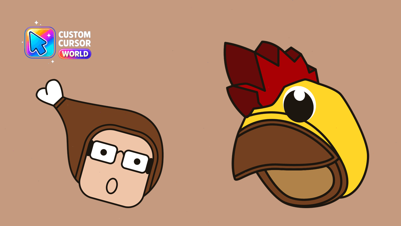 Cursor pack preview: Chicken Man Custom Cursor Pack for Chrome & Edge