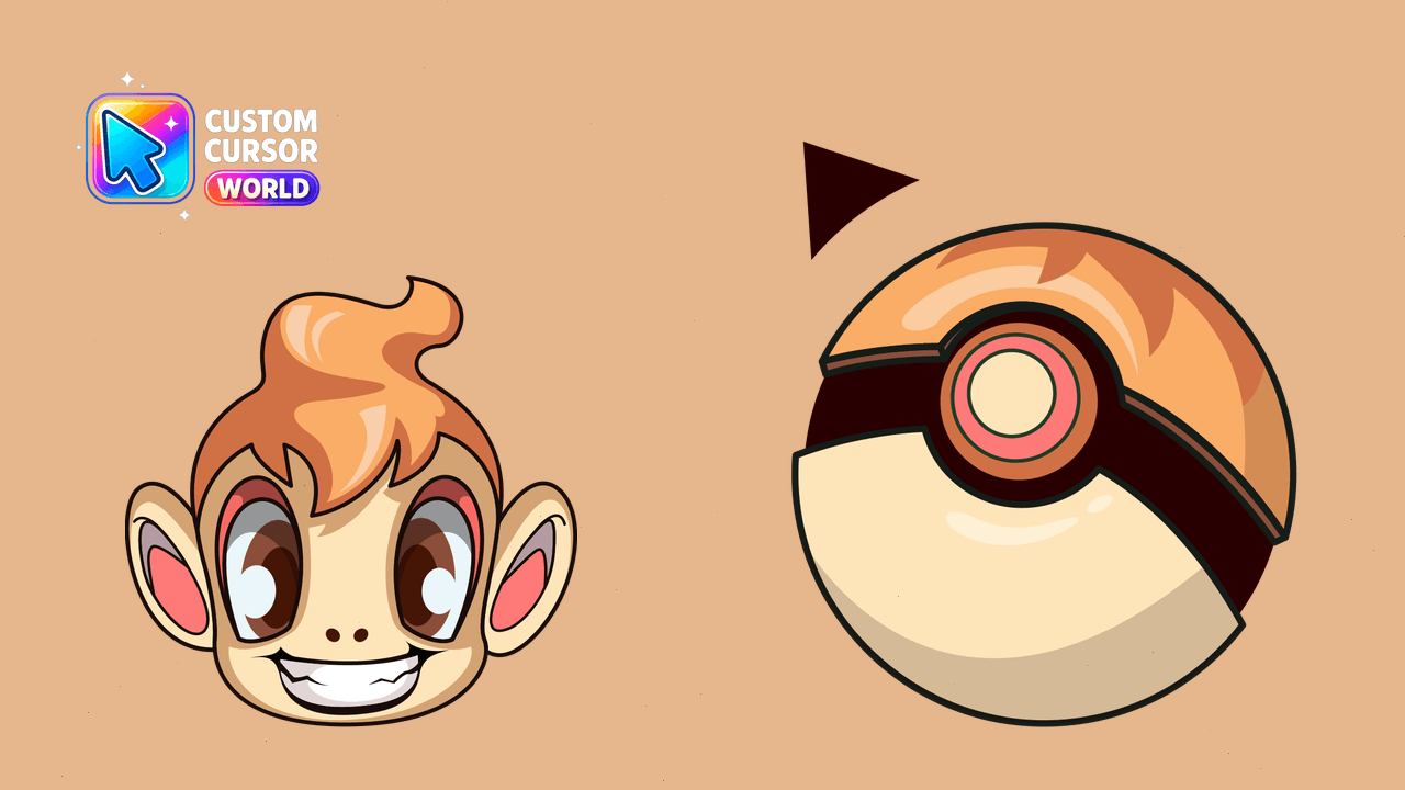 Cursor pack preview: Chimchar Cursor Pack - Pokémon Theme for Windows and Browser