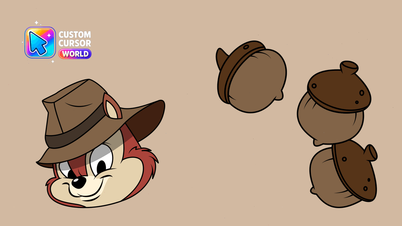 Cursor pack preview: Chip 'n Dale Charm Cursor Pack for Chrome
