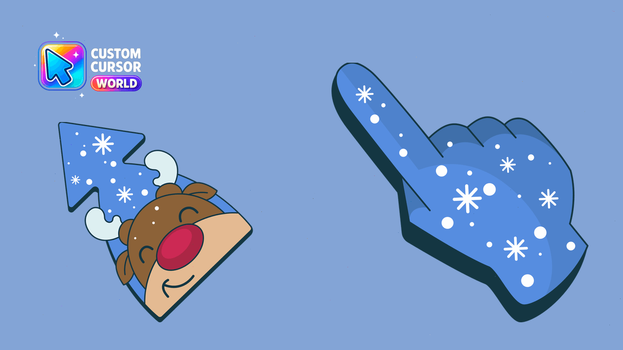 New Year's Style Custom Cursor Pack - Custom cursor pack preview image showing 2 cursors