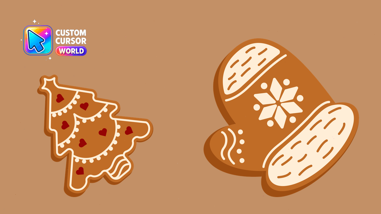 Cursor pack preview: Custom Cursor Pack - Christmas Gingerbread