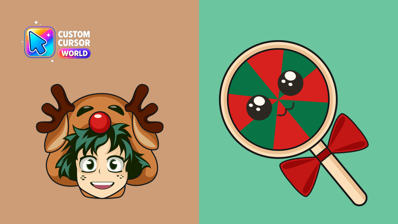 Cursor pack preview: My Hero Academia Cursor Pack - Izuku Midoriya Deer Suit Chri