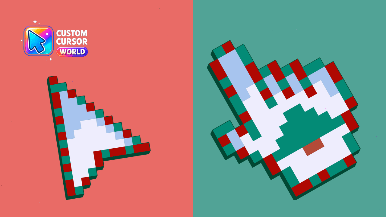 Cursor pack preview: Pixel-Perfect Christmas Cursor Pack
