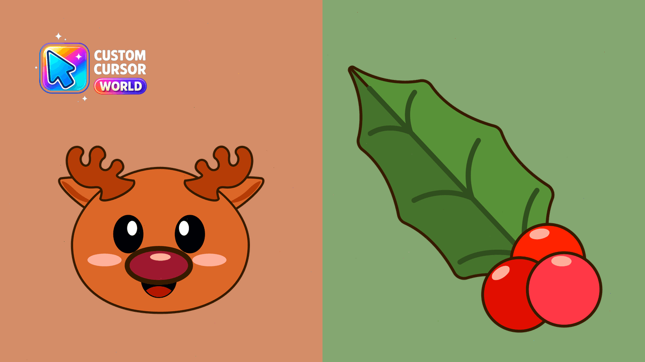 Cursor pack preview: Merry Christmas Custom Cursor Pack