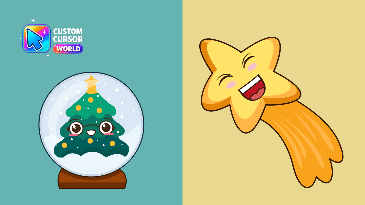 Cursor pack preview: Custom Cursor Pack - Christmas Snowball Edition for Chrome