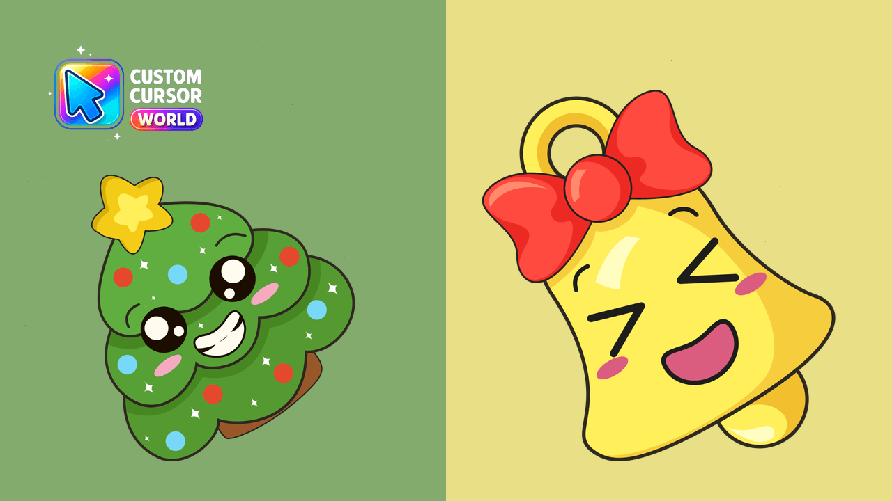 Cursor pack preview: New Year's Mood Cursor Pack - Custom Cursors for Chrome and 
