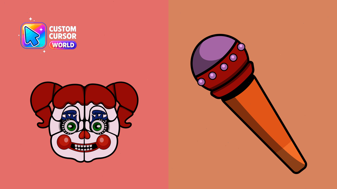 Cursor pack preview: Custom Cursor Pack - Circus Baby Collection