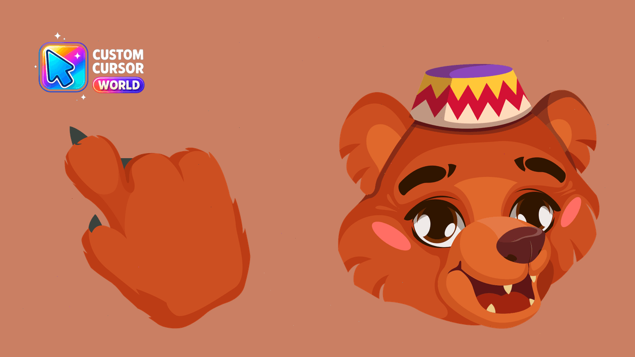 Cursor pack preview: Custom Cursor Pack - Circus Bear Collection