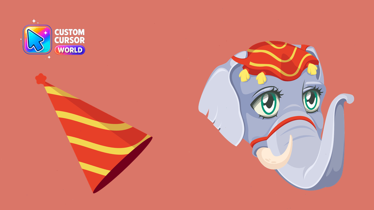 Cursor pack preview: Circus Elephant Custom Cursor Pack