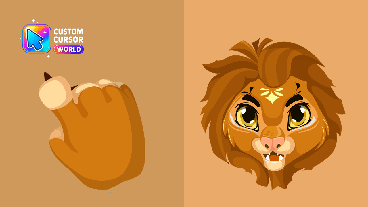 Cursor pack preview: Circus Lion Cursor Pack