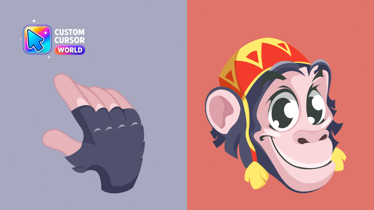 Cursor pack preview: Circus Monkey Custom Cursor Pack
