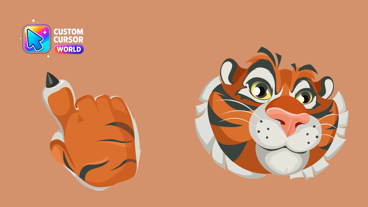 Cursor pack preview: Circus Tiger Custom Cursor Pack