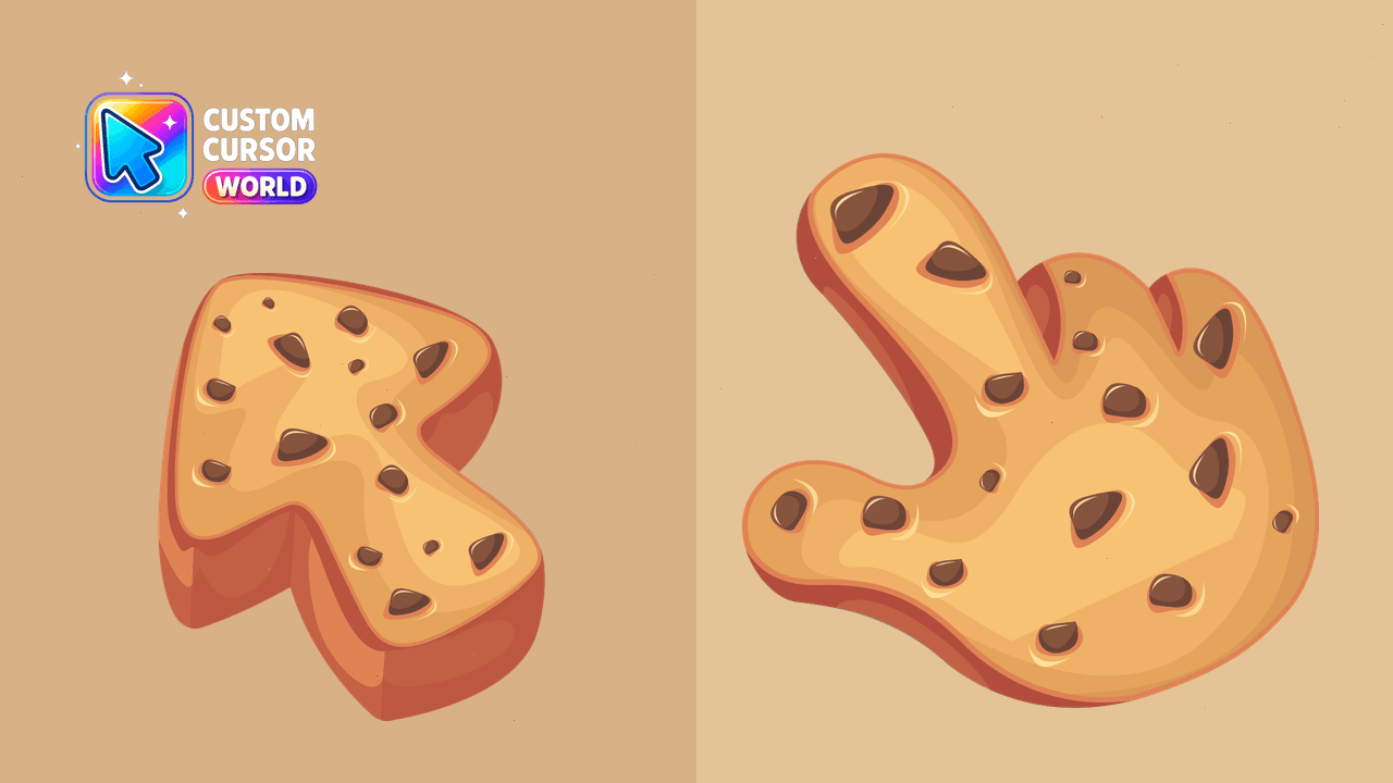 Cursor pack preview: Cookie Texture Cursor Pack