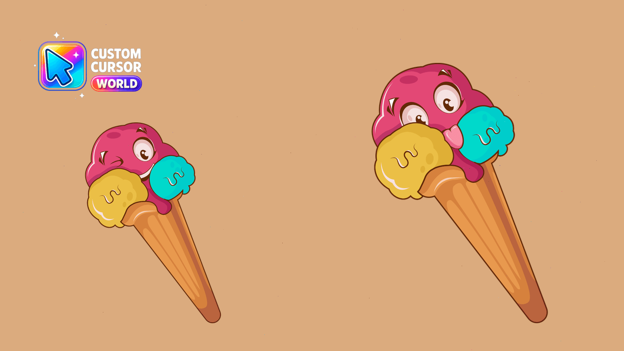 Cursor pack preview: Custom Cursor Corn Ice Cream Pack