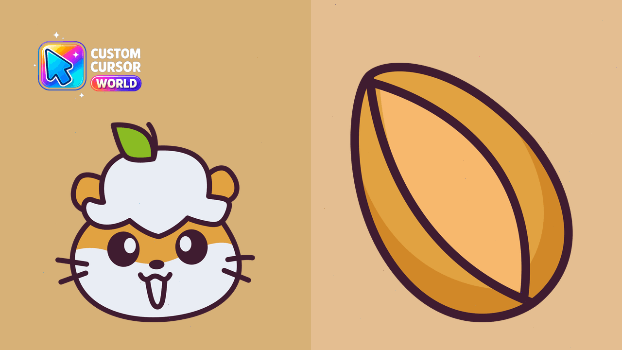 Cursor pack preview: Golden Hamster Cursor Pack