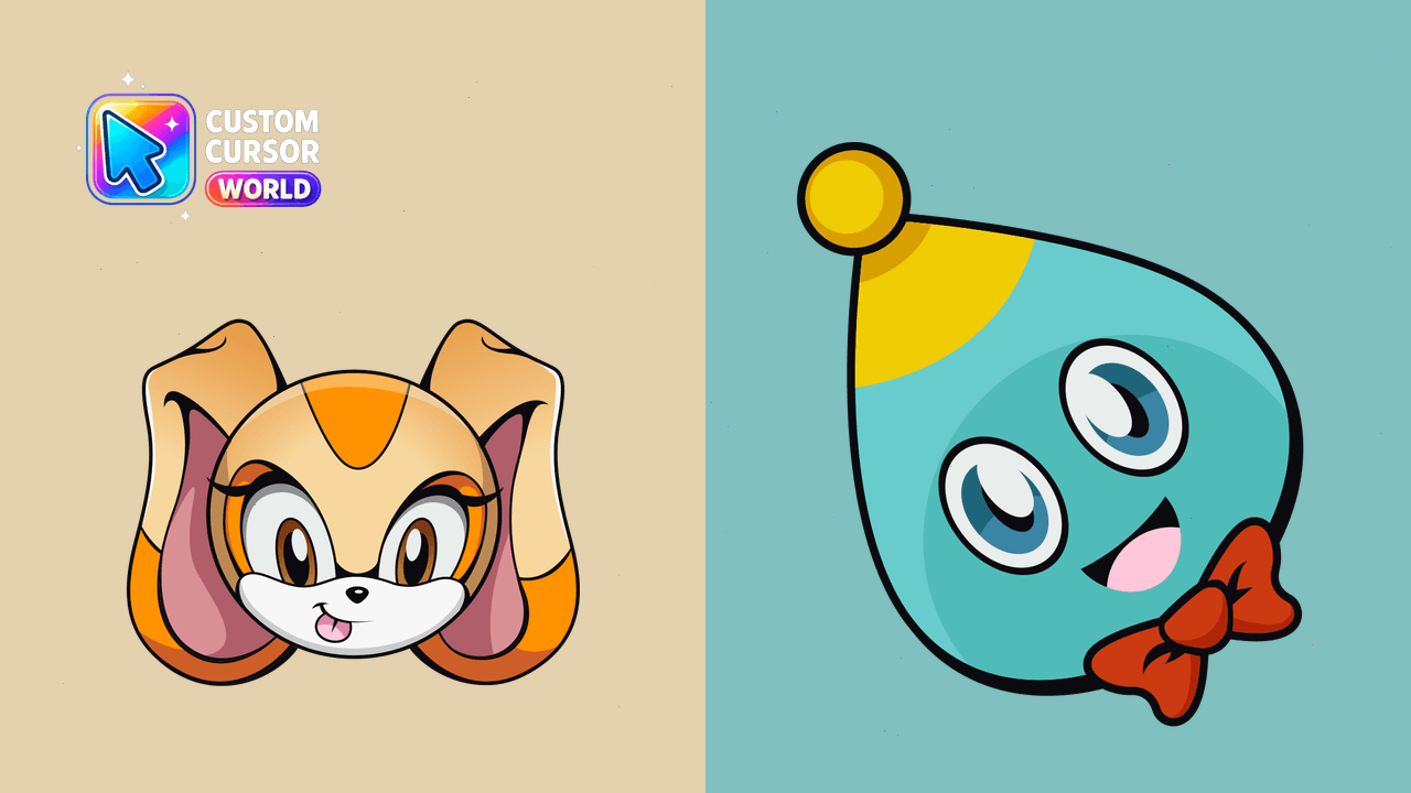 Cream the Rabbit Custom Cursor Pack - Custom cursor pack preview image showing 2 cursors