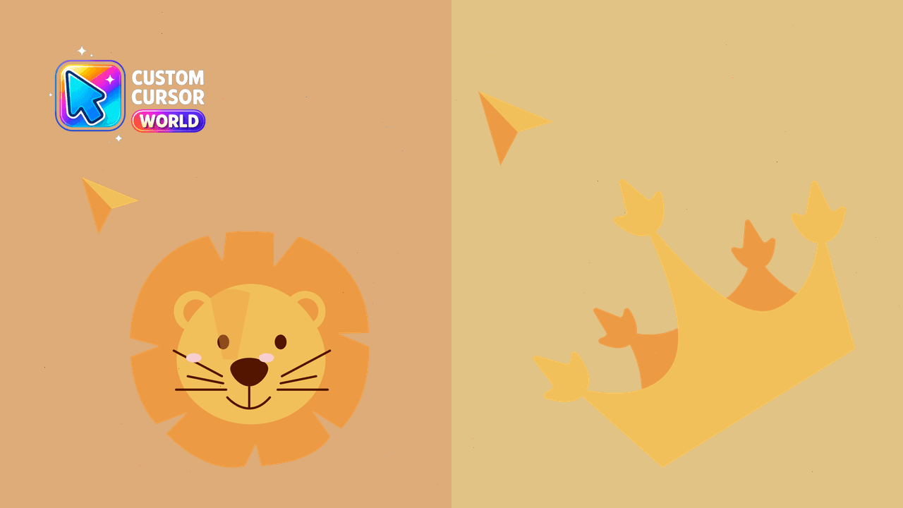 Cursor pack preview: Lion Cursor Pack - Custom Web Cursors for Chrome & Edge