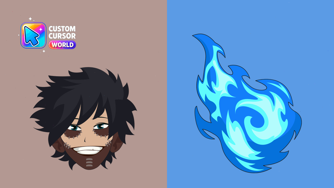 Cursor pack preview: Dabi Cursor Pack for My Hero Academia Fans