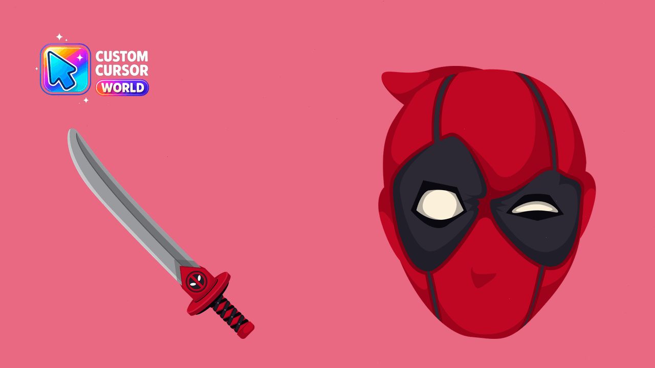 Cursor pack preview: Custom Deadpool Cursor Pack