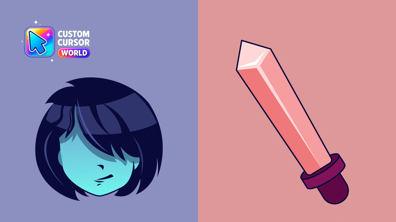 Cursor pack preview: Kris Custom Cursor Pack for Deltarune Dark World