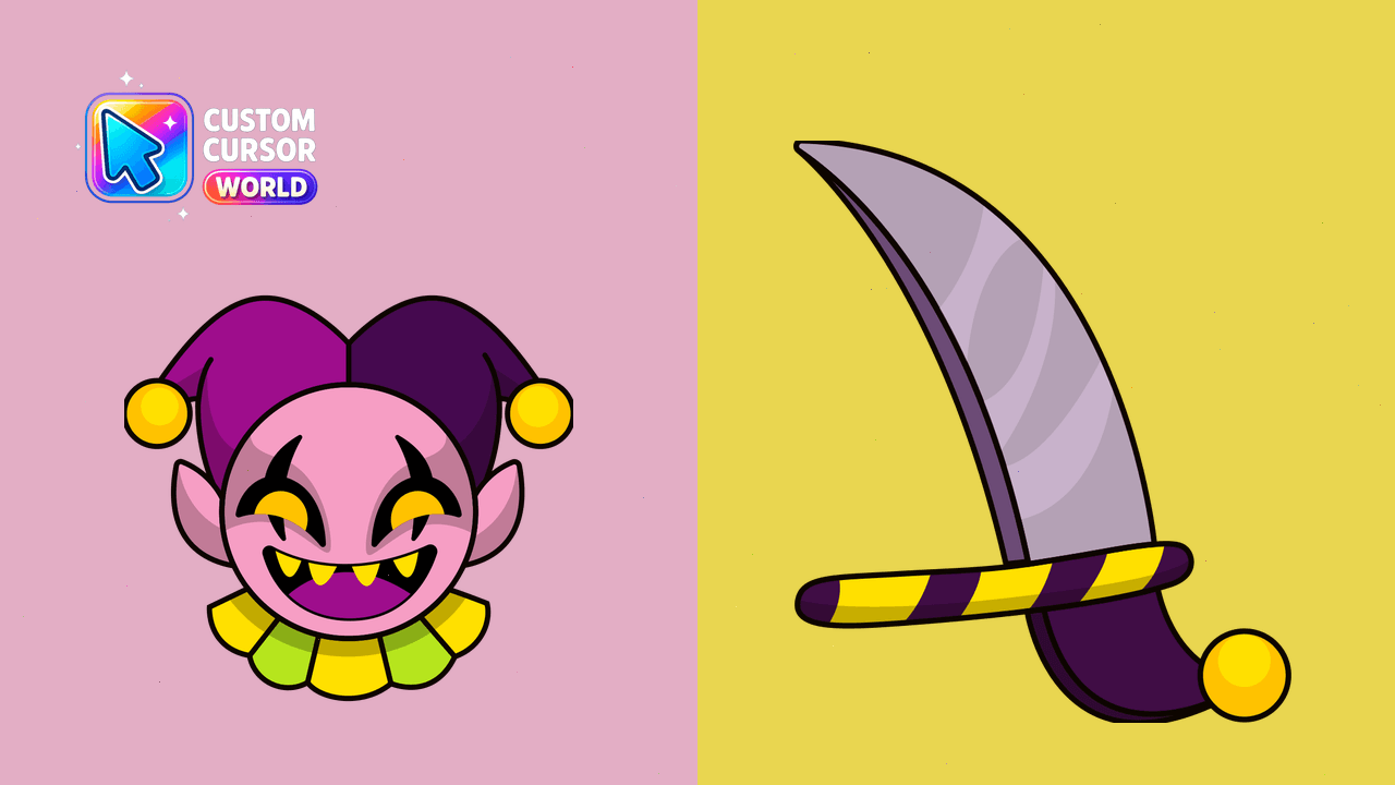 Cursor pack preview: Deltarune Jevil Custom Cursor Pack