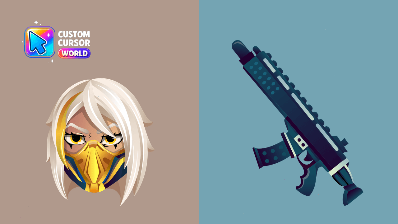 Cursor pack preview: Custom Cursor Pack - Double Agent Hush for Chrome & Edge