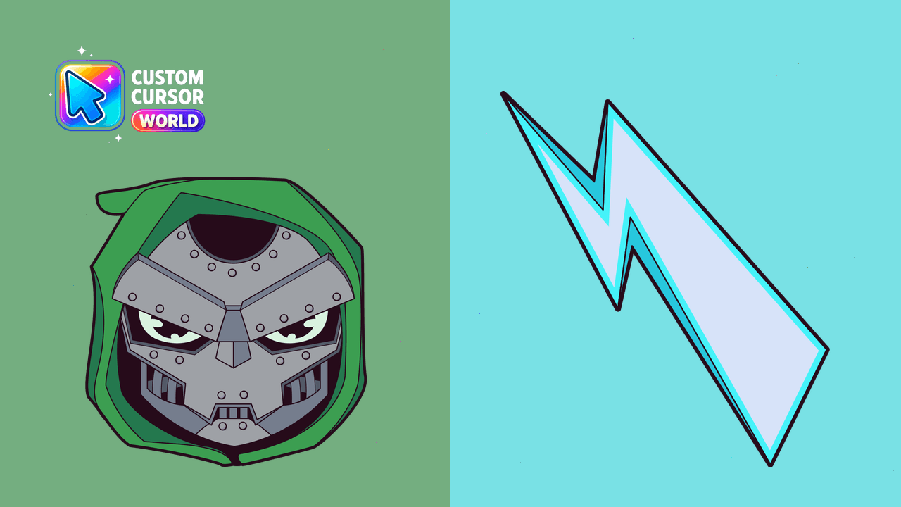 Cursor pack preview: Dr. Doom Custom Cursor for Chrome