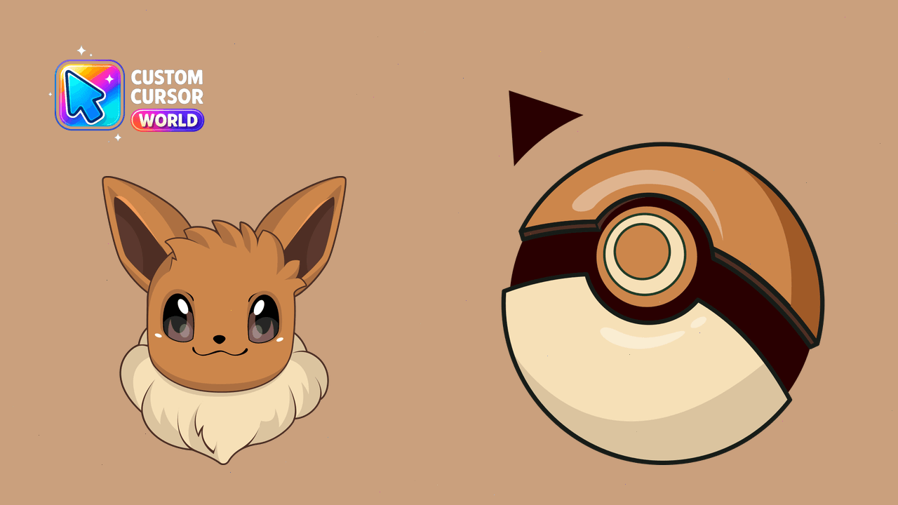 Cursor pack preview: Eevee Custom Cursor Pack for Chrome & Edge