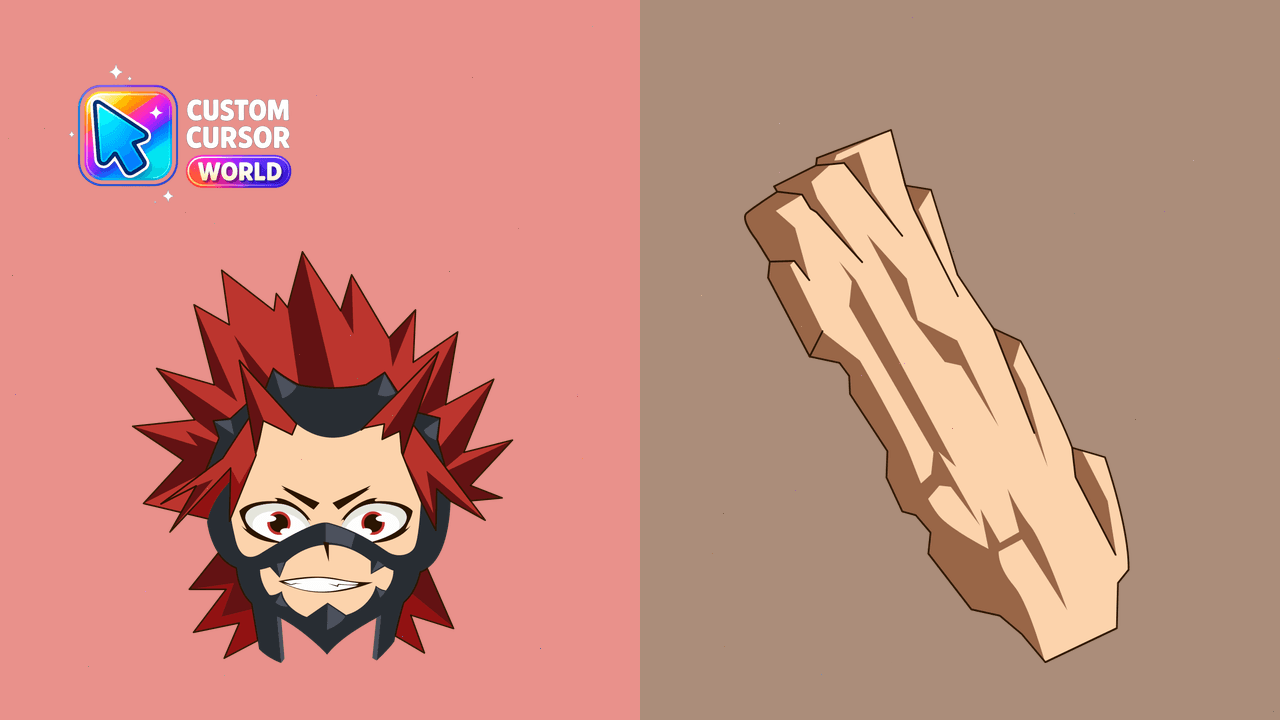 Cursor pack preview: Custom Cursor Pack - Kirishima Eijirō Edition
