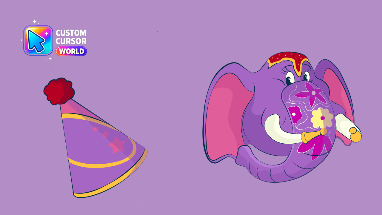 Cursor pack preview: Chrome Elephant Cursor Pack