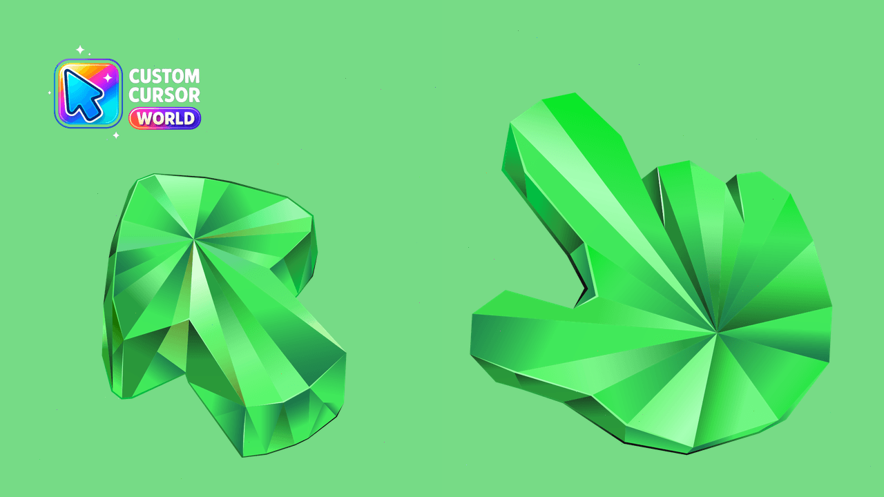 Cursor pack preview: Emerald Cursor Pack for Chrome