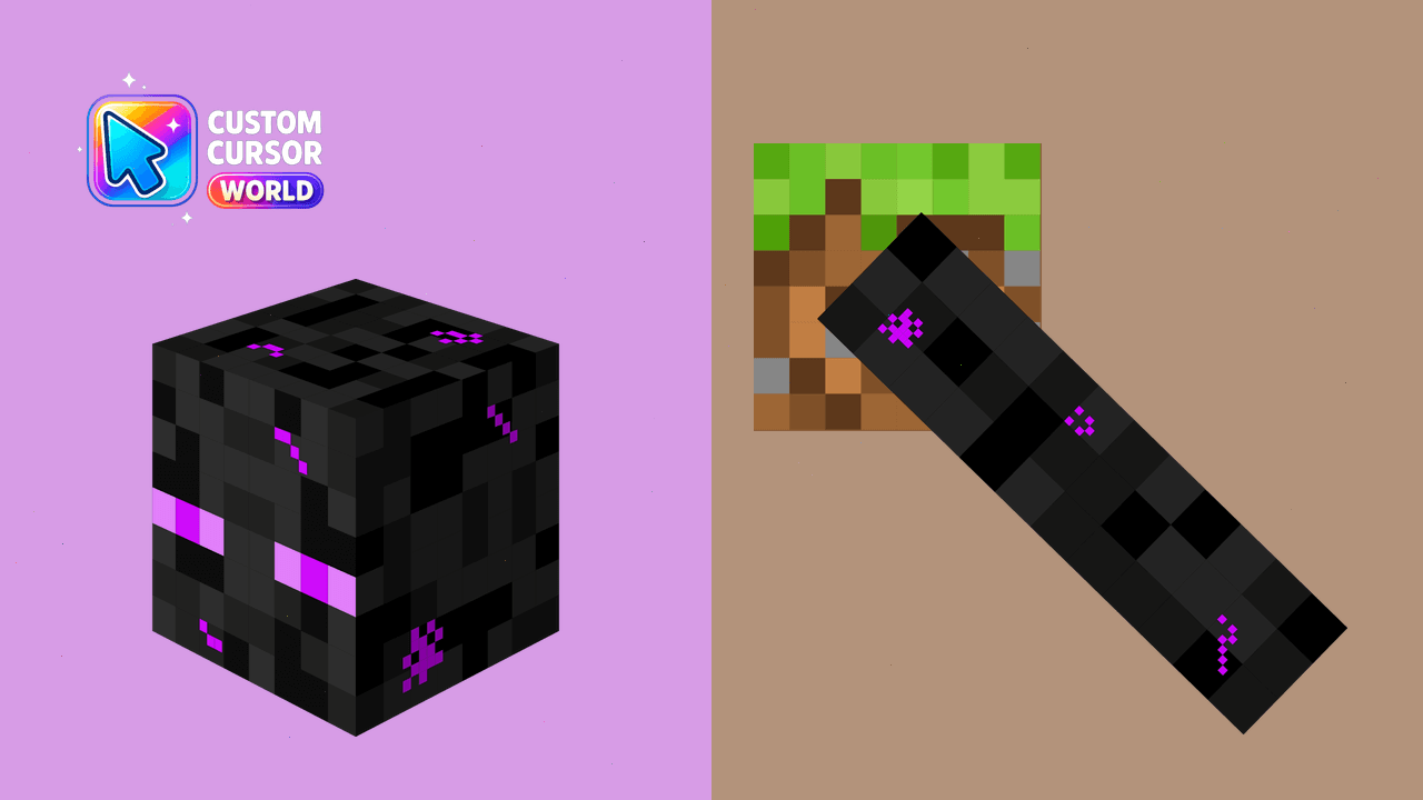 Cursor pack preview: Enderman Cursor Pack - Minecraft Collection for Chrome