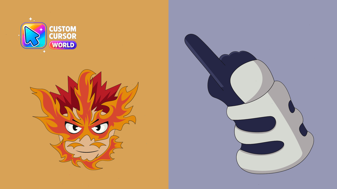 Cursor pack preview: Enji Todoroki Custom Cursor Pack