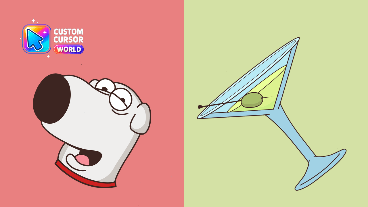 Cursor pack preview: Brian Griffin Custom Cursor Pack - Family Guy Collection