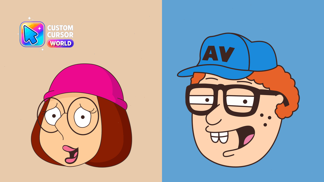Cursor pack preview: Meg Griffin Custom Cursor for Chrome