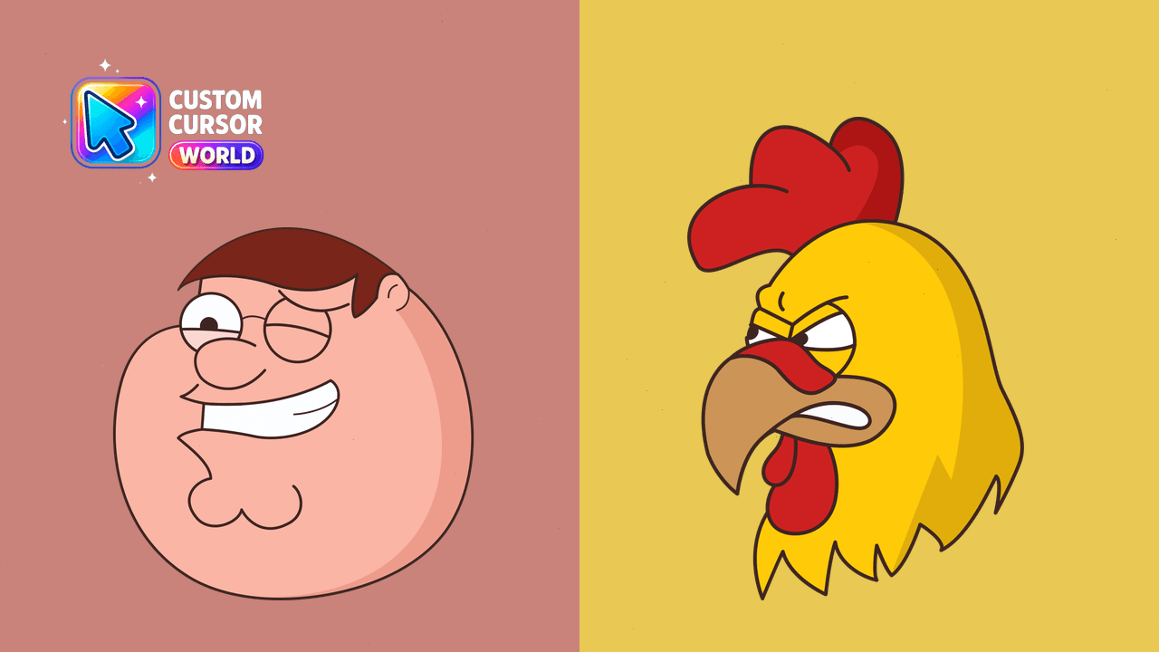 Cursor pack preview: Family Guy Peter Griffin Custom Cursor Pack for Chrome & Edg