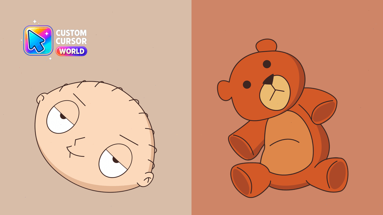 Cursor pack preview: Stewie Griffin Custom Cursor Pack for Chrome and Edge