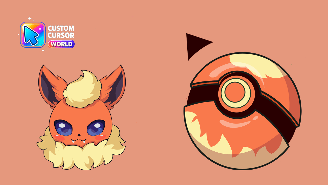 Cursor pack preview: Flareon Cursor Pack - Fire-type Pokémon Theme