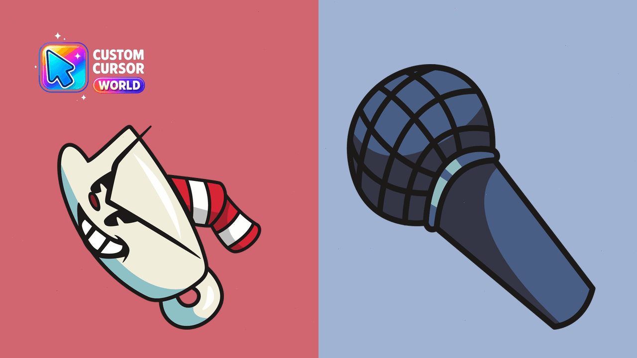 Cursor pack preview: Custom Cuphead Cursor Pack for Chrome and Edge