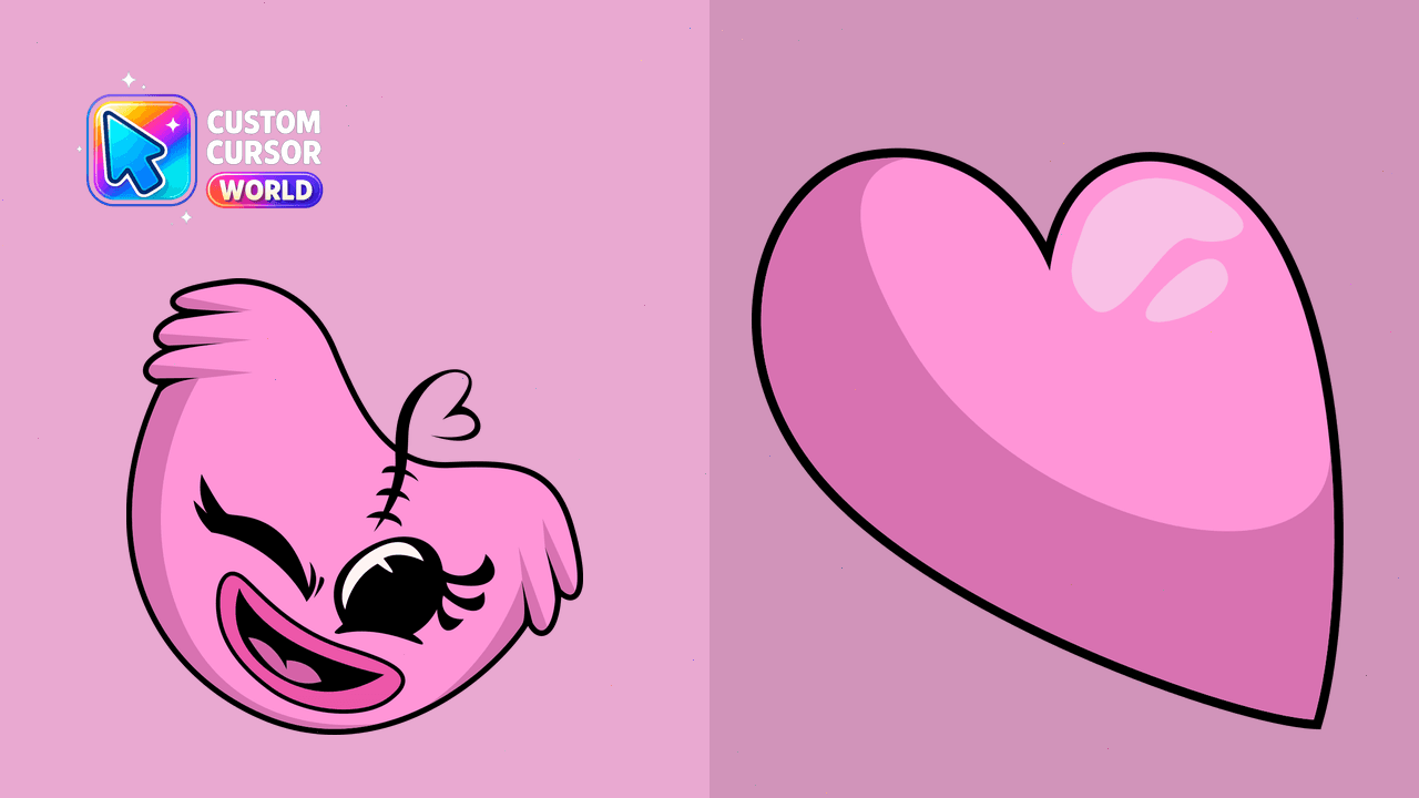 Cursor pack preview: Kissy Missy Custom Cursor Pack for Browser