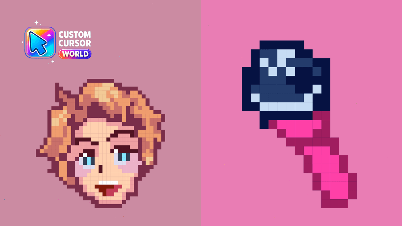Cursor pack preview: FNF Senpai Custom Cursor Pack for Google Chrome & Microsoft 